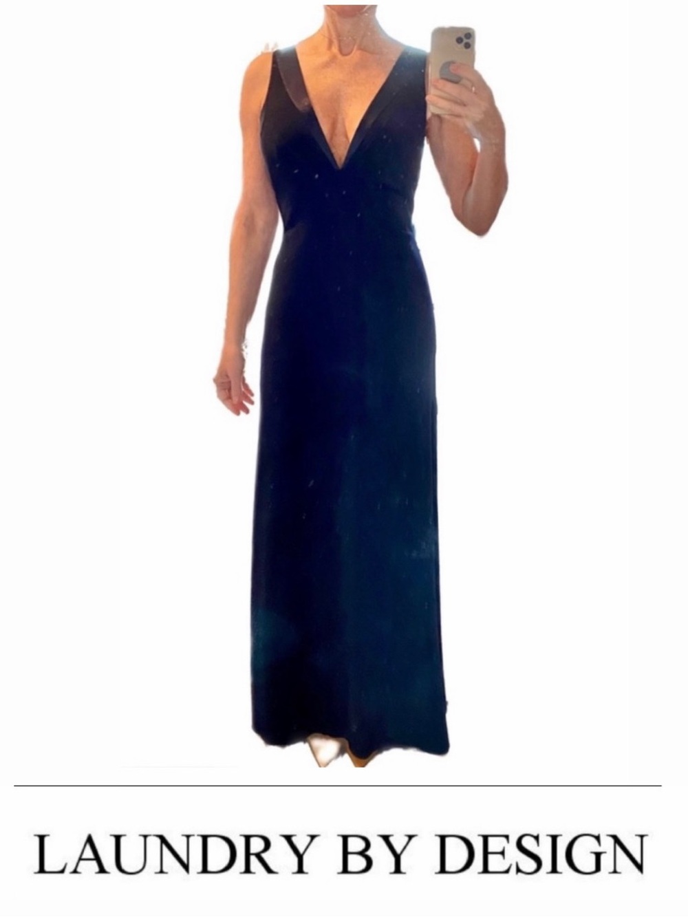 NWT LAUNDRY BY DESIGN Navy Formal Gown